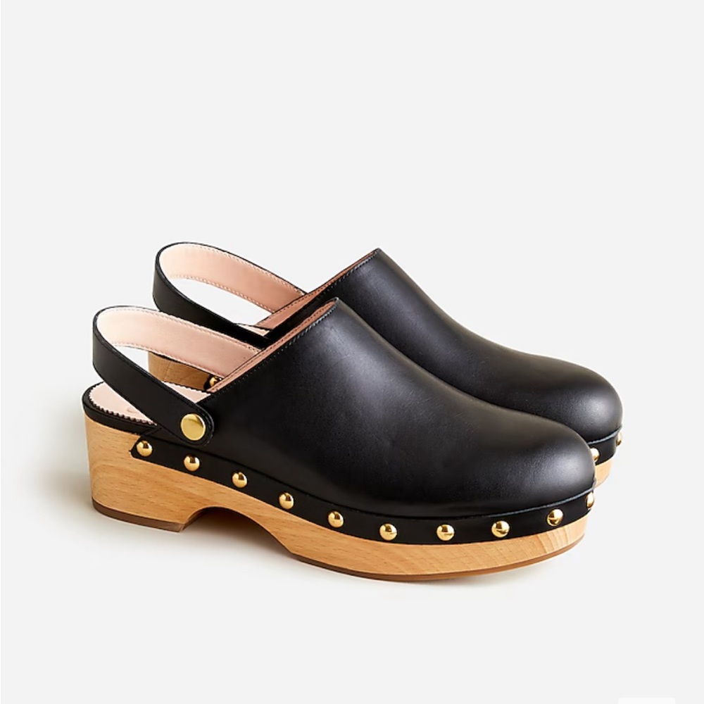 J Crew Convertible Leather Clogs